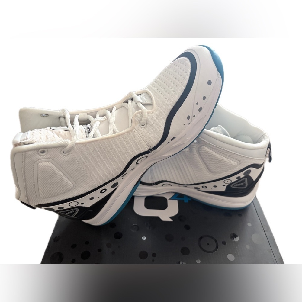 Men's White and Black Athletic Sneakers